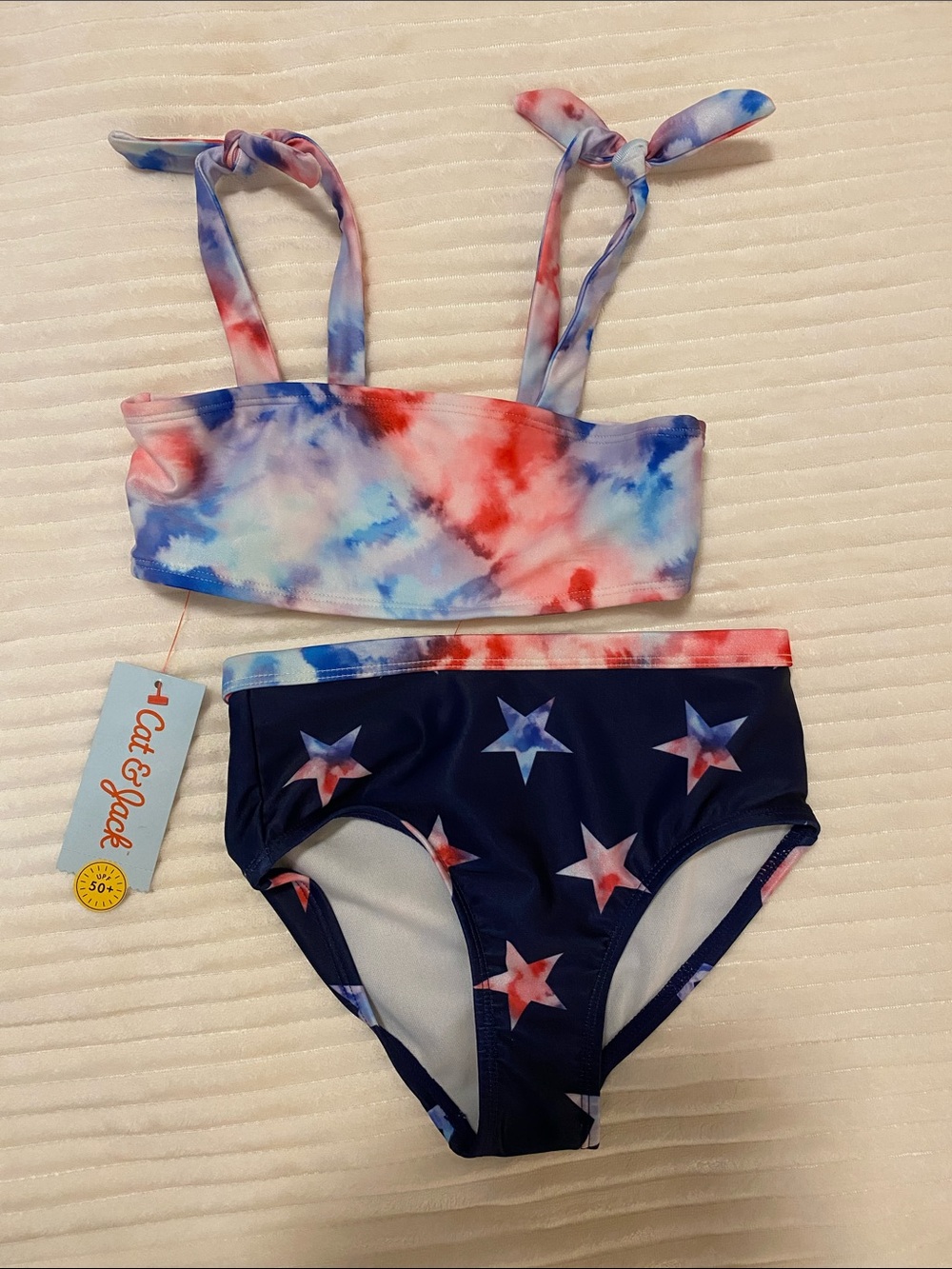 Cat & Jack Red, White & Blue Swimsuit